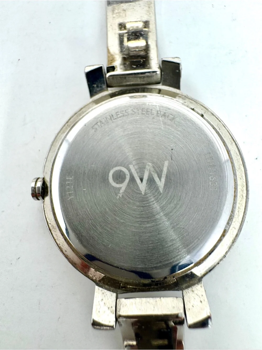 Nine West Women's Silver-Tone Bangle Watch Model NW/1631 - New Battery